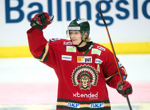 Frölundas John Klingberg jublar
