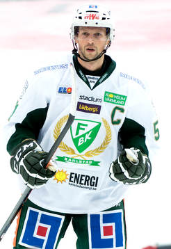 Färjestads Rickard Wallin jublar