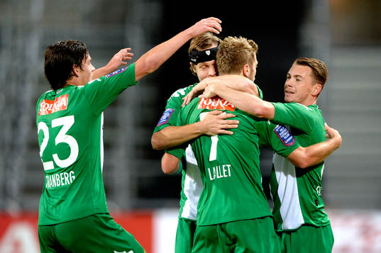 Hammarbyspelarna jublar