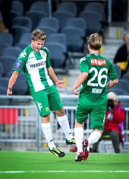 Hammarbys Nicklas Lindqvist jublar