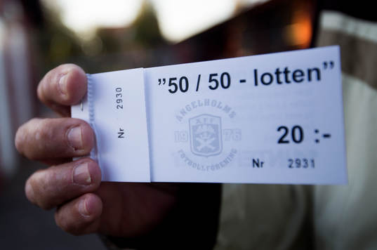 Försäljning av 50 / 50 lotten