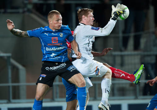 Joakim Wulff, målvakt, Öster och Gudjon Balödvinsson,