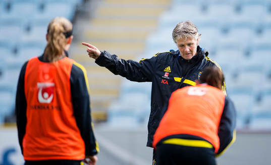 Sveriges förbundskapten Pia Sundhage