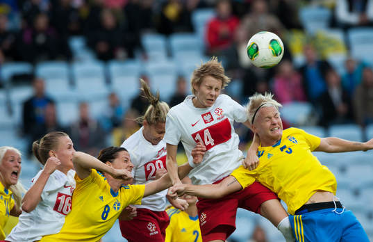 Bläddra bland fler bilder av Fotboll, VM-kval, dam, Sverige - Polen