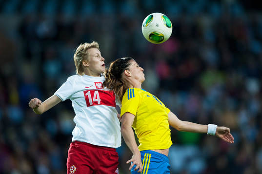 Lotta Schelin, Sverige och Jolanta Siwinska, Polen