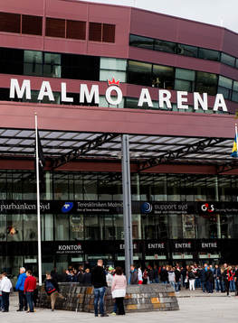 Malmö Arena innan ishockeymatchen i hockeyallsvenskan
