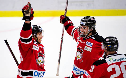 Malmö Redhawks Mattias Persson jublar