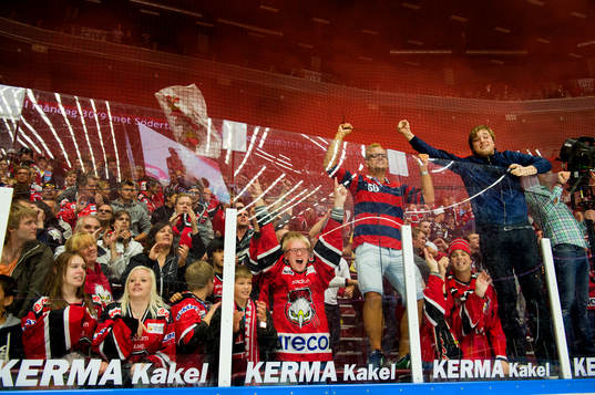 under ishockeymatchen i hockeyallsvenskan mellan Malmö