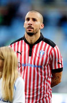 Malmös Guillermo Molins i fotbollsmatchen mellan