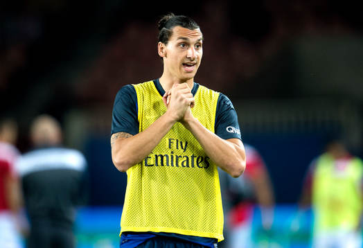 Zlatan Ibrahimovic värmer upp