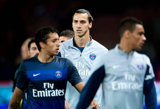 Zlatan Ibrahimovic värmer upp