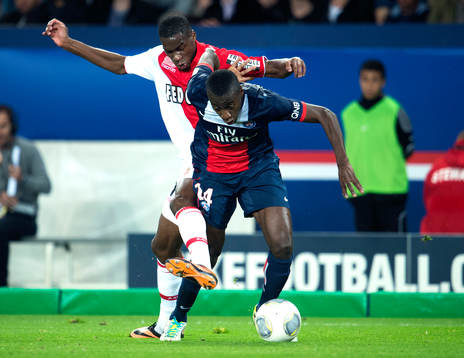 Monacos Geoffrey Kondogbia och PSGs Blaise Matuidi
