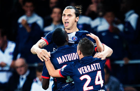 Zlatan Ibrahimovic jublar