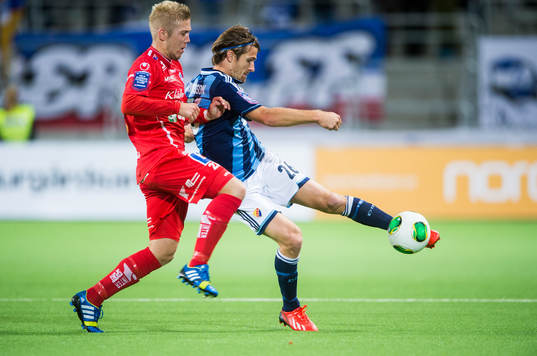 Åtvidabergs Anton Tinnerholm och Djurgårdens Jesper