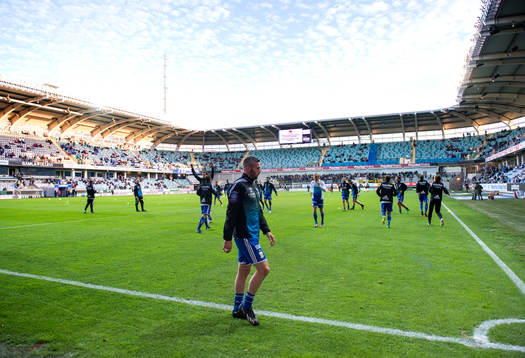 IFK Göteborg och Kjetil Waehler värmer innan