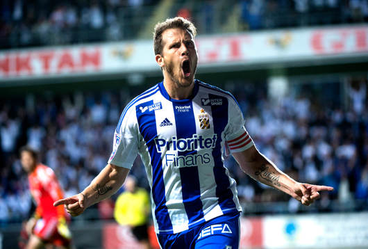 IFK Göteborgs Tobias Hysén jublar