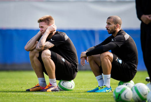 Malmö FFs Pontus Jansson och Guillermo Molins