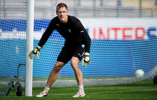 Malmö FFs målvakt Johan Dahlin
