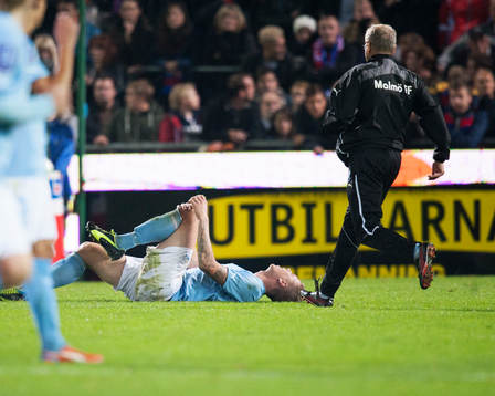 Pontus Jansson, Malmö, skadad, läkaren Per Herbertsson