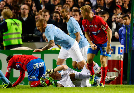 Malmös Johan Dahlin, målvakt, skadad