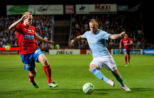 Helsingborgs Peter Larsson och Malmös Magnus Eriksson