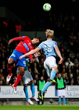 Helsingborgs Álvaro Santos och Malmös Filip Helander
