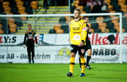 Mjällby spelare deppar