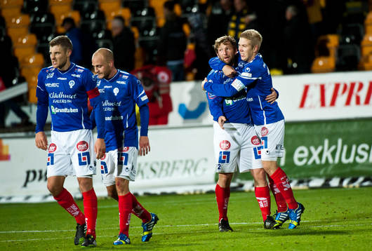 Åtvidabergs spelare jublar