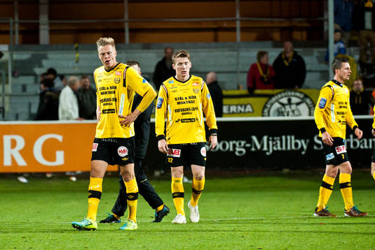 Mjällbys spelare deppar