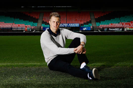 Fotboll, Holländska ligan, NEC, Karl-Johan Johnsson,