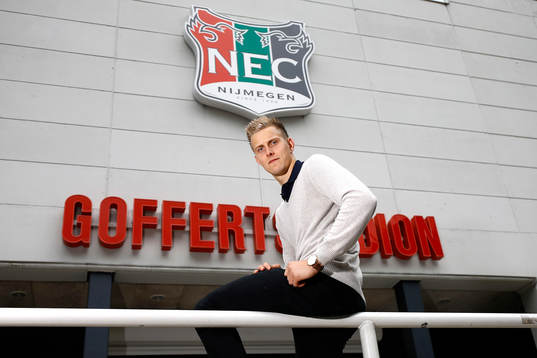 NIJMEGEN - NEC keeper Kalle Johnson ,  Voetbal Ere Divisie