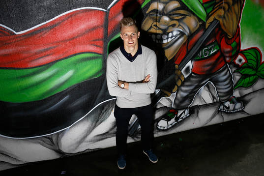 NIJMEGEN - NEC keeper Kalle Johnson ,  Voetbal Ere Divisie