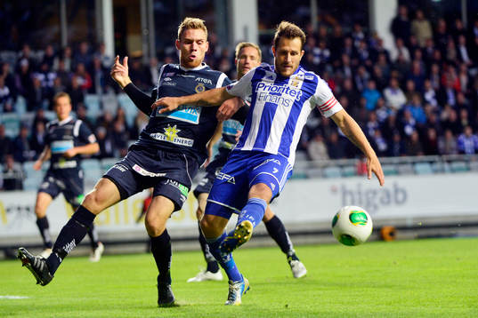 Gefles David Fällman och IFK Göteborgs Tobias Hysén