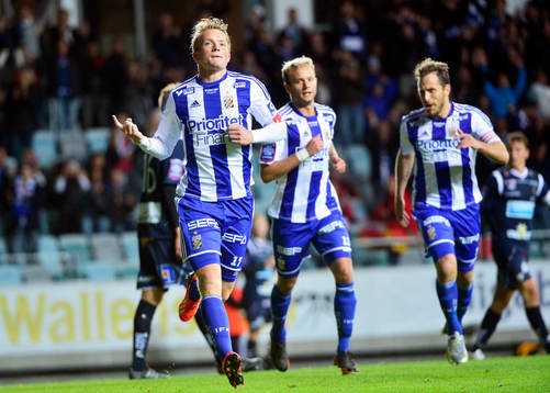 IFK Göteborgs Sam Larsson jublar