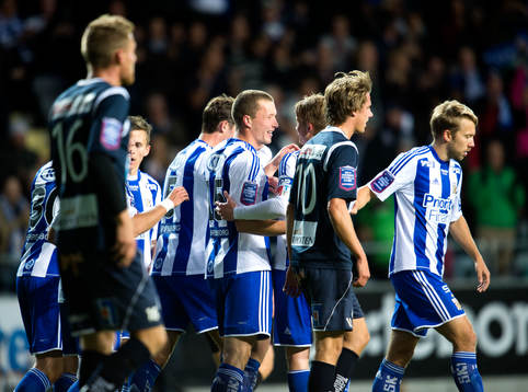 IFK Göteborgs Jakob Johansson gör 1-0 och jublar
