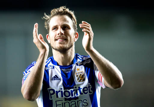 IFK Göteborgs Tobias Hysén tackar fansen