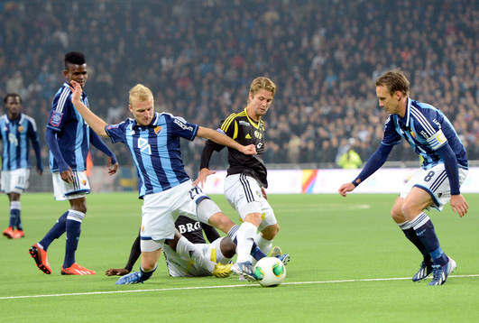 Djurgårdens Vytautas Andriuskevicius och AIKs Martin