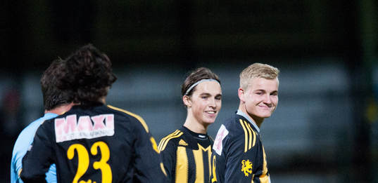 Mål, Linus Svensson, Hässleholm, ser nöjd ut