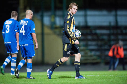 Mål, Filip Ranmo, IFK Hässleholm, har just gjort ett av