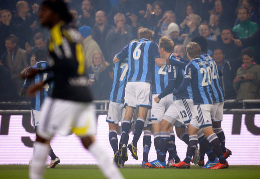 Djurgårdens Amadou Jawo jublar