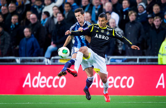 Djurgårdens Haris Radetinac och AIKs Nabil Bahoui