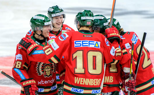 Frölundas John Klingberg jublar