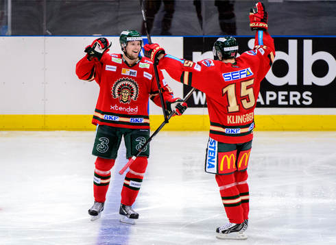 Frölundas Jonas Ahnelöv jublar