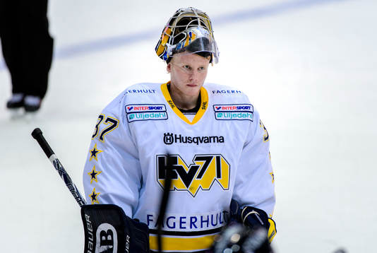 s målvakt Jonas Gunnarsson deppar