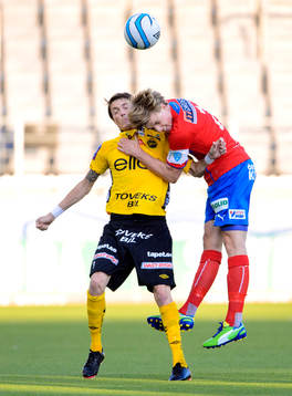 Nickduell mellan Elfsborgs Lasse Nilsson och Helsingborgs