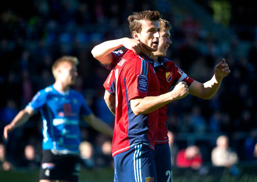 Djurgårdens Erton Fejzullahu jublar