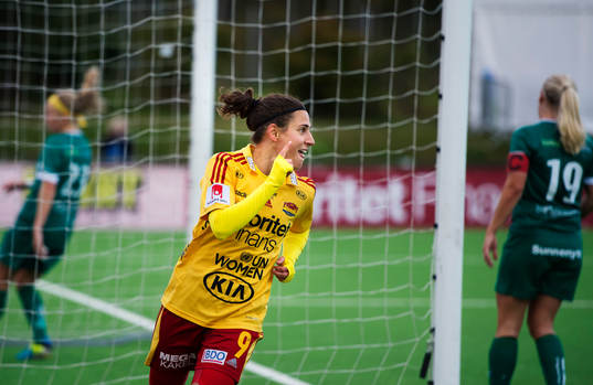 Tyresös Veronica Boquete jublar