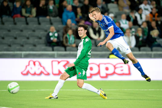 Robin Tranberg, Hammarby täcker skott och Johan Eklund,
