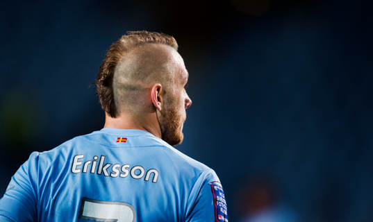 Malmös Magnus Eriksson med sin nya frisyr