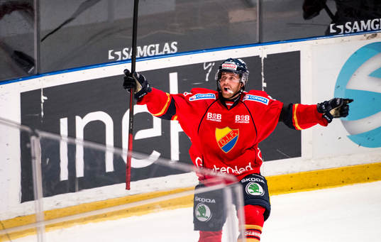Djurgårdens Mattias Guter jublar